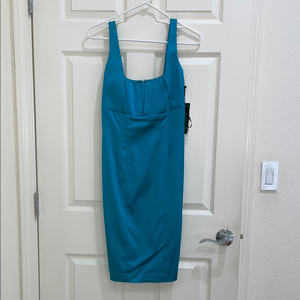 Calvin Klein Blue Bodycon Midi Dress